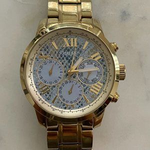 Gold-Tone Multifunction Watch by Guess